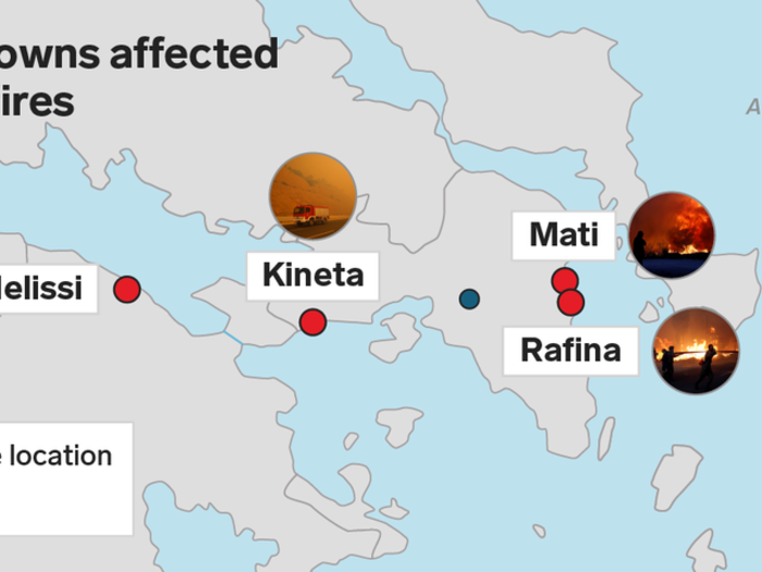 In July, wildfires killed at least 74 people near Athens, Greece. The areas hit worst were the seaside communities of Mati and Kineta.