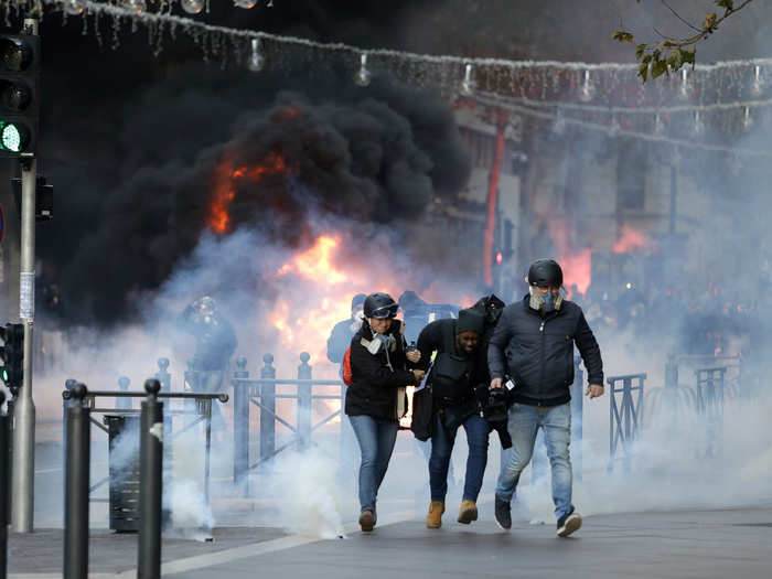 Though much of the action took place in Paris on Saturday, violence also erupted in the French cities of Bordeaux, Marseille, and Toulouse.