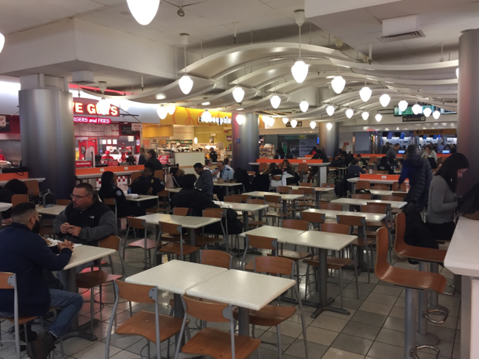 On the opposite side of the terminal was a smaller food court with other options ...