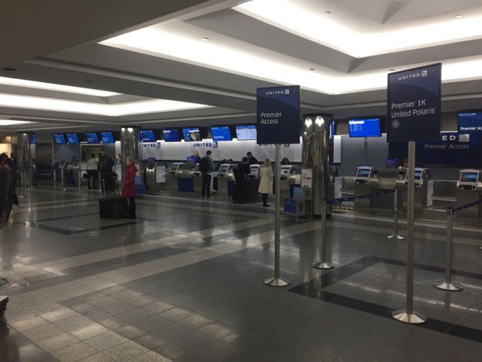 While traffic getting to the airport was bad, I was surprised that the ticketing area was nearly empty. It appeared much of the airport traffic was caused by cars waiting to pick up travelers flying to LaGuardia, rather than dropping off travelers flying elsewhere.