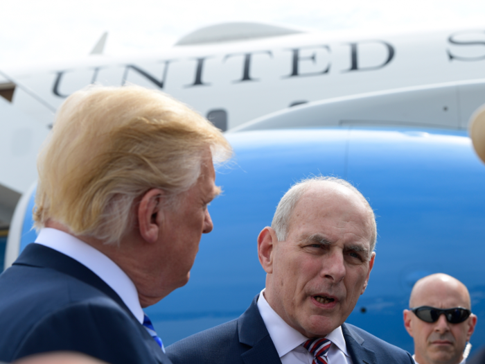 Trump told reporters Saturday that his chief of staff John Kelly will leave the White House by the beginning of 2019.