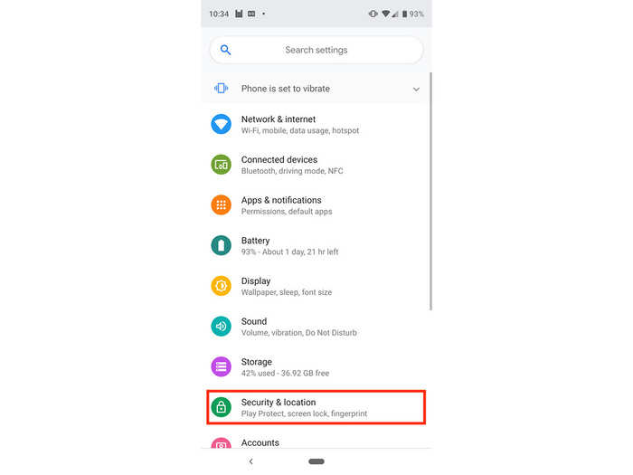 If you own an Android device, location tracking is under "Security & location" in Settings: