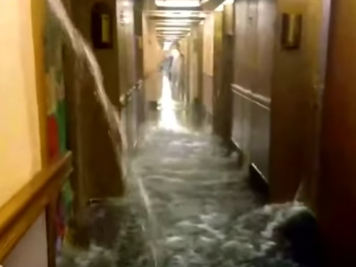 9. A Carnival Cruise ship briefly flooded.