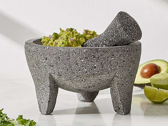 A mortar and pestle to up her guac game