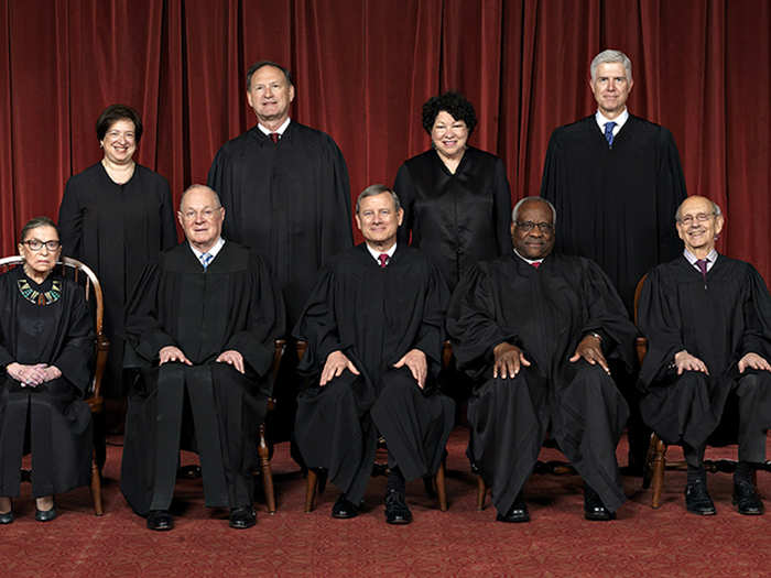 2. Until recently, the justices would vote on which photo they would release as their official group shot.