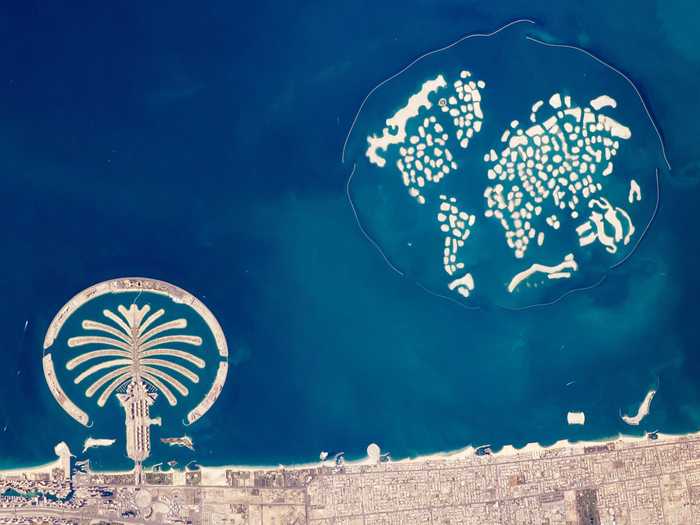 As a result of the crisis, numerous massive development projects were stalled, never completed, or abandoned. The World, a collection of 300 artificial islands, is only just now being developed again. The Palm Jebel Ali and The Palm Deira, two palm-shaped artificial islands planned to be bigger than the Palm Jumeirah, have both been stalled indefinitely.