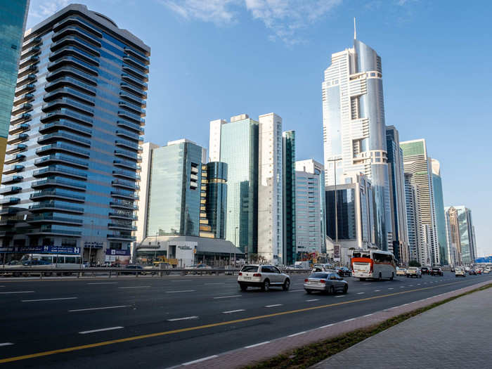 That has influenced development to be extremely car-focused. Highways and parking are everywhere. But that makes it an almost impossible city to walk, even during Dubai