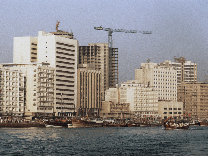 But even as recently as 1979, seen here, the city was trudging along. By most accounts, things changed in the 1990s and early 2000s. In 1985, the city opened the Middle East