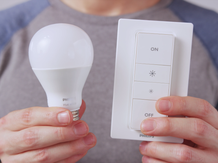 If you buy the $35 Hue White starter kit with the included dimmer switch, you actually don