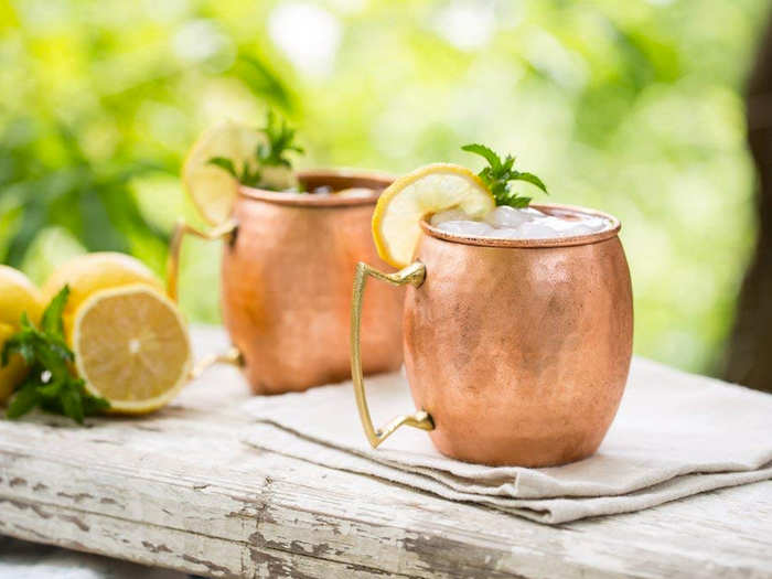 A set of Moscow Mule mugs to add to their bar cart