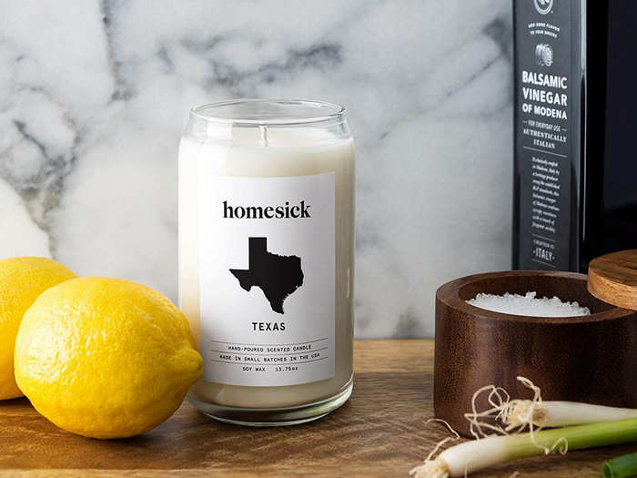 A candle that smells just like home