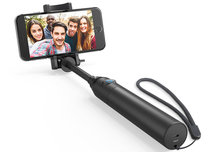 A compact selfie stick