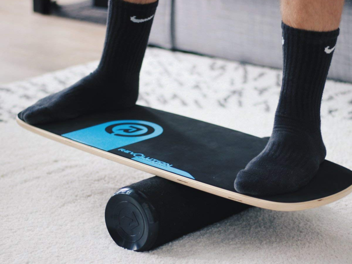 A balance board that fires up their core muscles