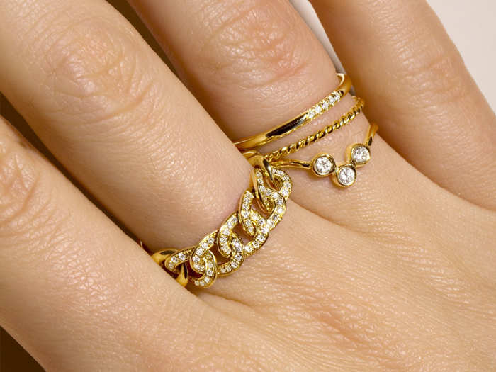 A bold stone ring