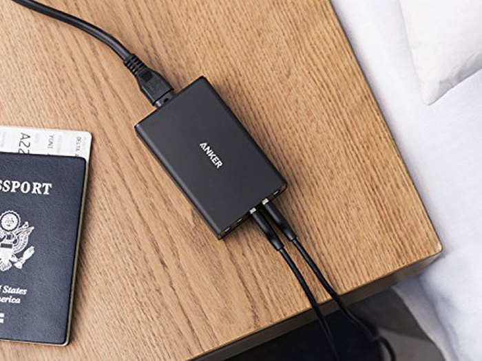 A USB charger with five ports so you can charge many things at once.