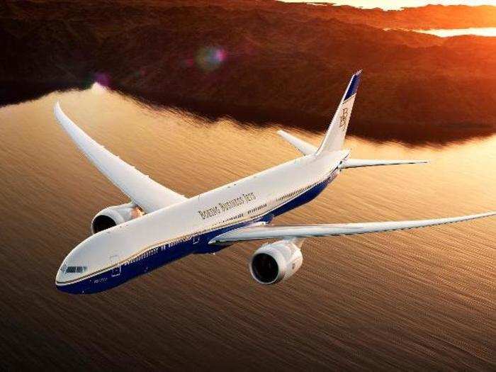 The BBJ 777-8 has a range of 13,400 miles while the larger BBJ 777-9 can go up 12,700 miles. That