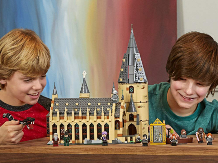 A build-it-yourself Hogwarts LEGO set that muggles will have to do by hand