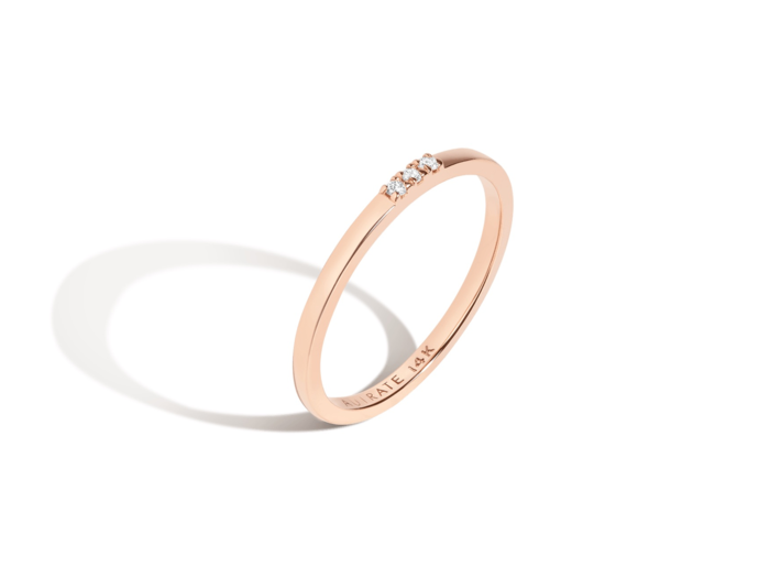 A delicate stacker ring