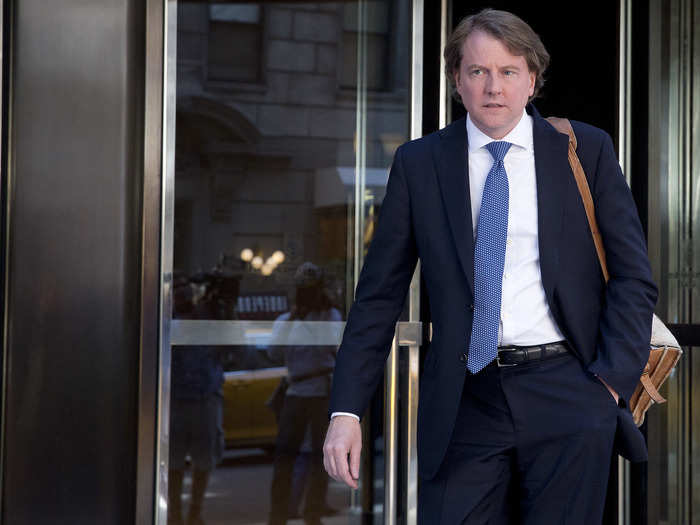 The New York Times reports that former White House counsel Don McGahn provided over 30 hours of testimony in the Mueller probe.