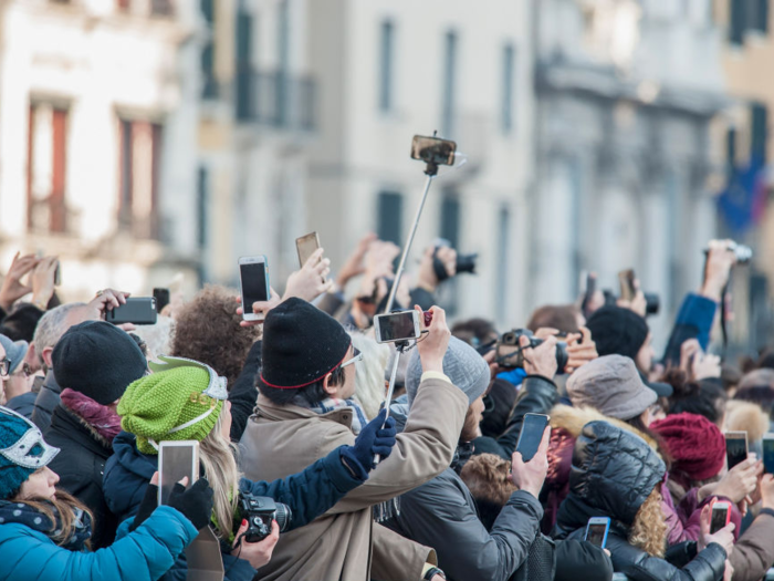 You might barely be able to move through the crowds in the streets ...