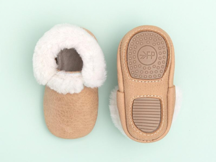 A pair of mini moccasins