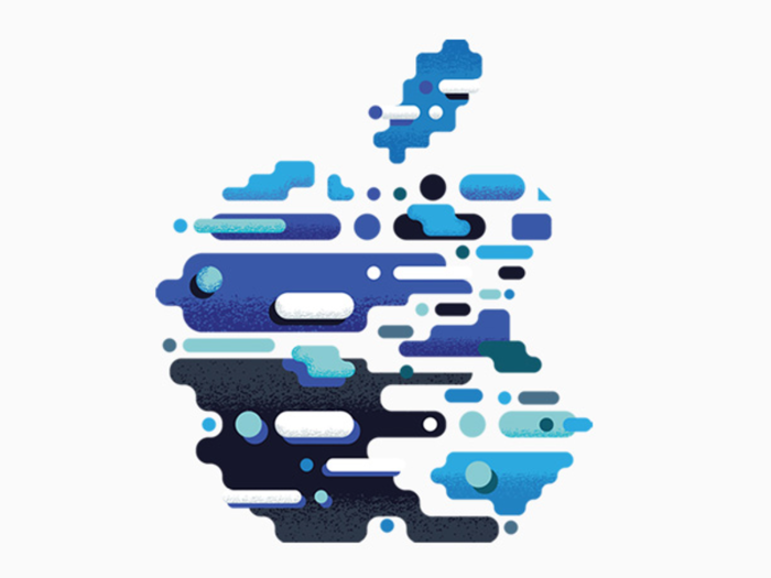 Apple reimagined its iconic logo in dozens of ways for its upcoming iPad event - here are all of the creative and cool designs