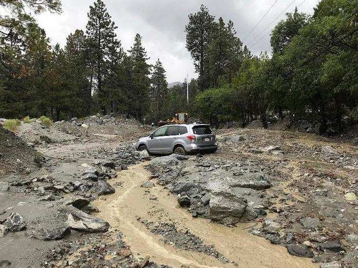 Monsoonal rain storms prompted a state of emergency in San Bernardino County.