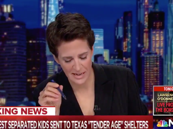 Rachel Maddow apologizes for breaking down on camera after reading news about children being separated from their parents at the border.