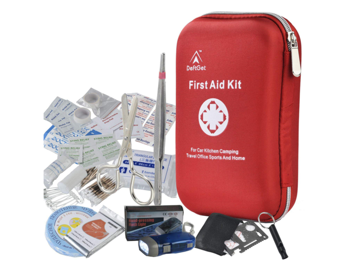 A compact and well-curated first aid kit