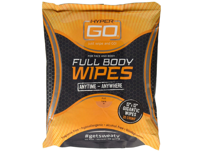 Full body wipes to stay smelling fresh