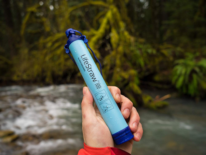 A portable straw that makes all water drinkable