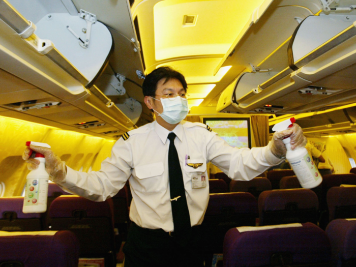 Airplanes are still airplanes after all — not the most cleanly environment.