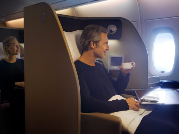 These first-class seats look so clean, orderly, and luxurious in the advertisements.