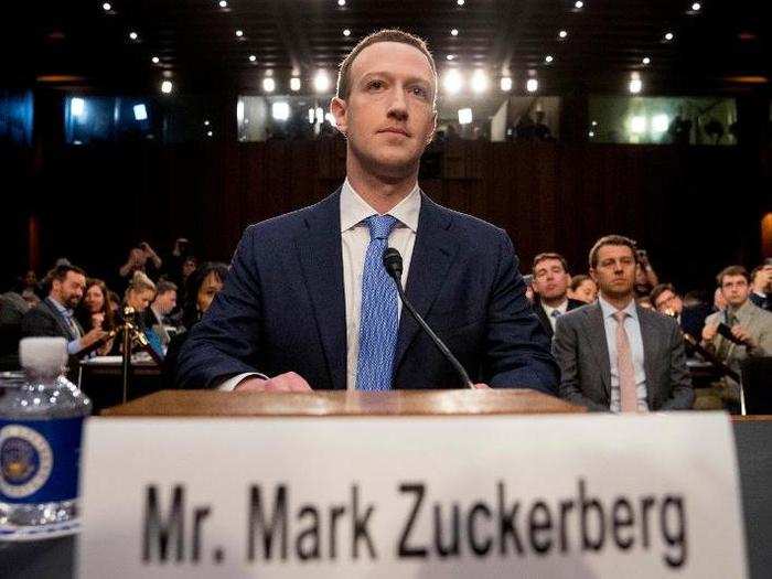 Facebook CEO Mark Zuckerberg arrives to testify before a joint hearing of the Commerce and Judiciary Committees on Capitol Hill about the use of Facebook data to target American voters in the 2016 election.