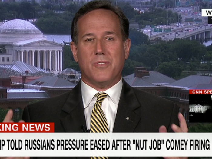 Rick Santorum apologizes after saying "bulls—t" on air.