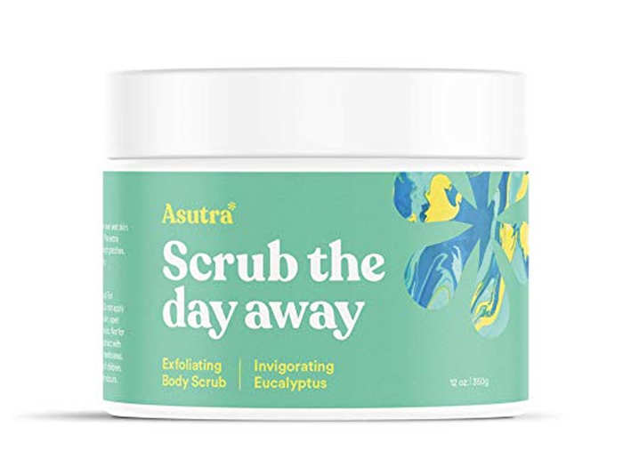 An exfoliating body scrub for soft arms and legs