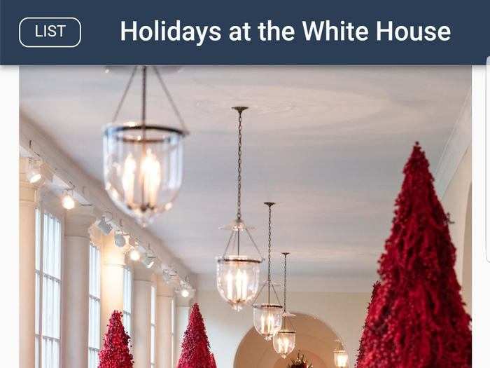 First lady Melania Trump unveiled the holiday decorations at the "People