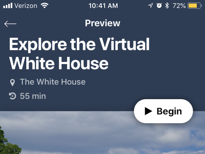 The virtual White House tour lets you see the Blue Room, the East Room, private bedrooms on the second floor of the White House, the West Wing, and the Oval Office.