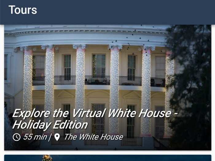 But this holiday season, they have themed tours that show you what the White House looks like decorated for Christmas.