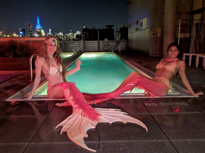 She was soon joined by a second mermaid. They were beautiful, glamorous, and fun to watch, even if I didn