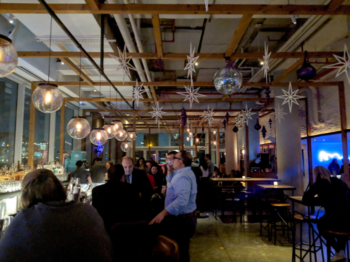 When I arrived for the holiday pop-up on a Monday evening, the main indoor bar area was relatively quiet.