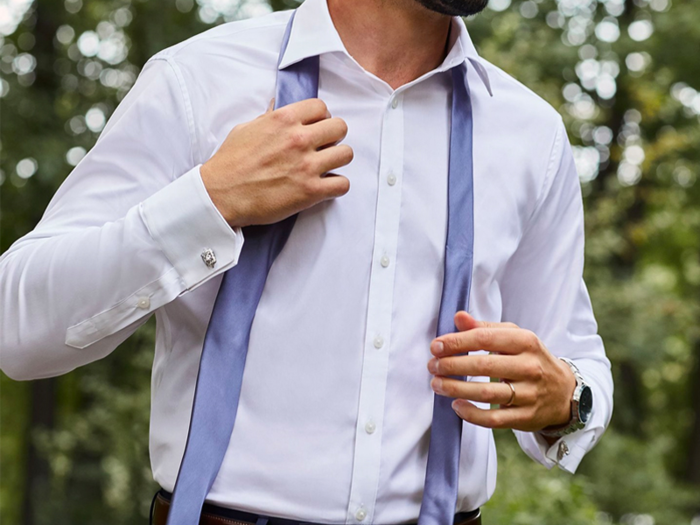 Best new dress shirt: Tommy John Stay-Tucked Dress Shirt