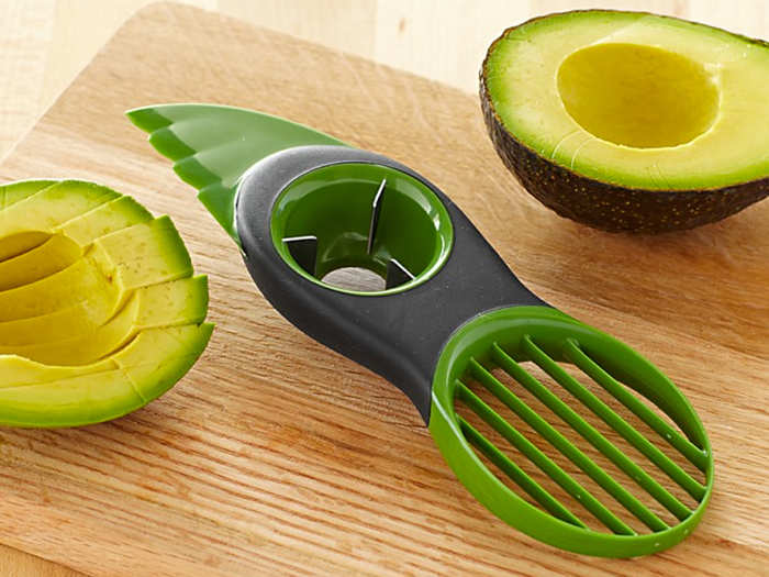 A 3-in-1 avocado slicer