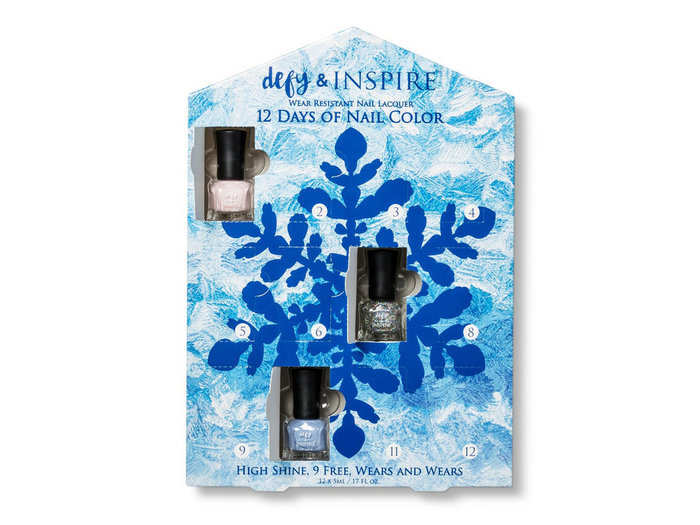 An advent calendar nail polish set