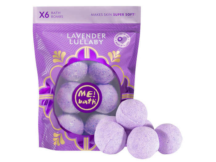 Lavender bath bombs for a soothing soak