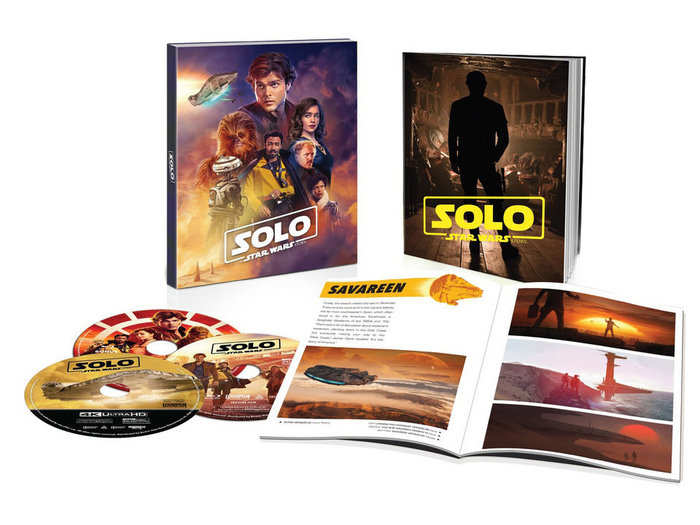 The "Solo: A Star Wars Story" movie with bonus content
