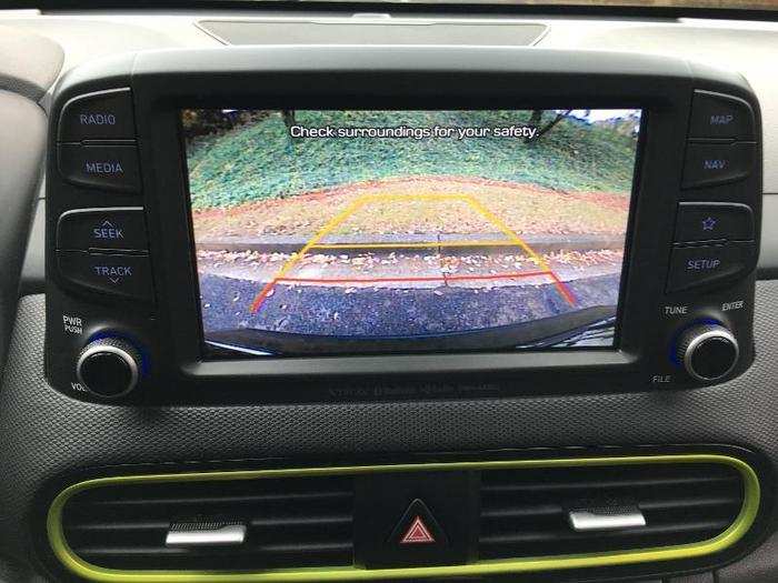 The back up camera also lives in the touchscreen.