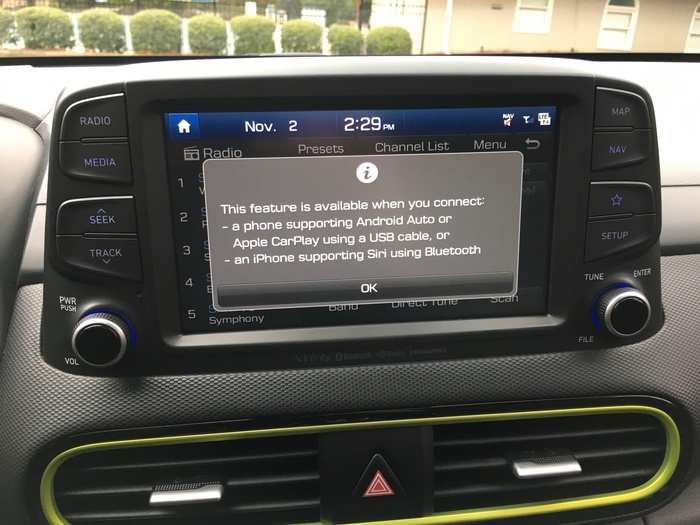 Our only major complaint with the Hyundai System is with the voice activation on the infotainment system that proved to be very finicky and inconsistent.