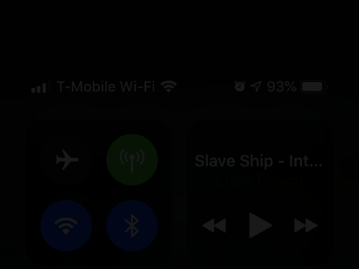 If you turn brightness all the way down while the Low Light accessibility option is on, the screen appears almost completely black.