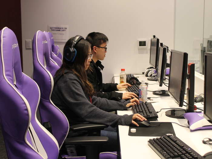 We got right into the good stuff. The new Twitch office has two 6v6 PC gaming rooms, as competitive gaming is a popular pastime for many on the staff.